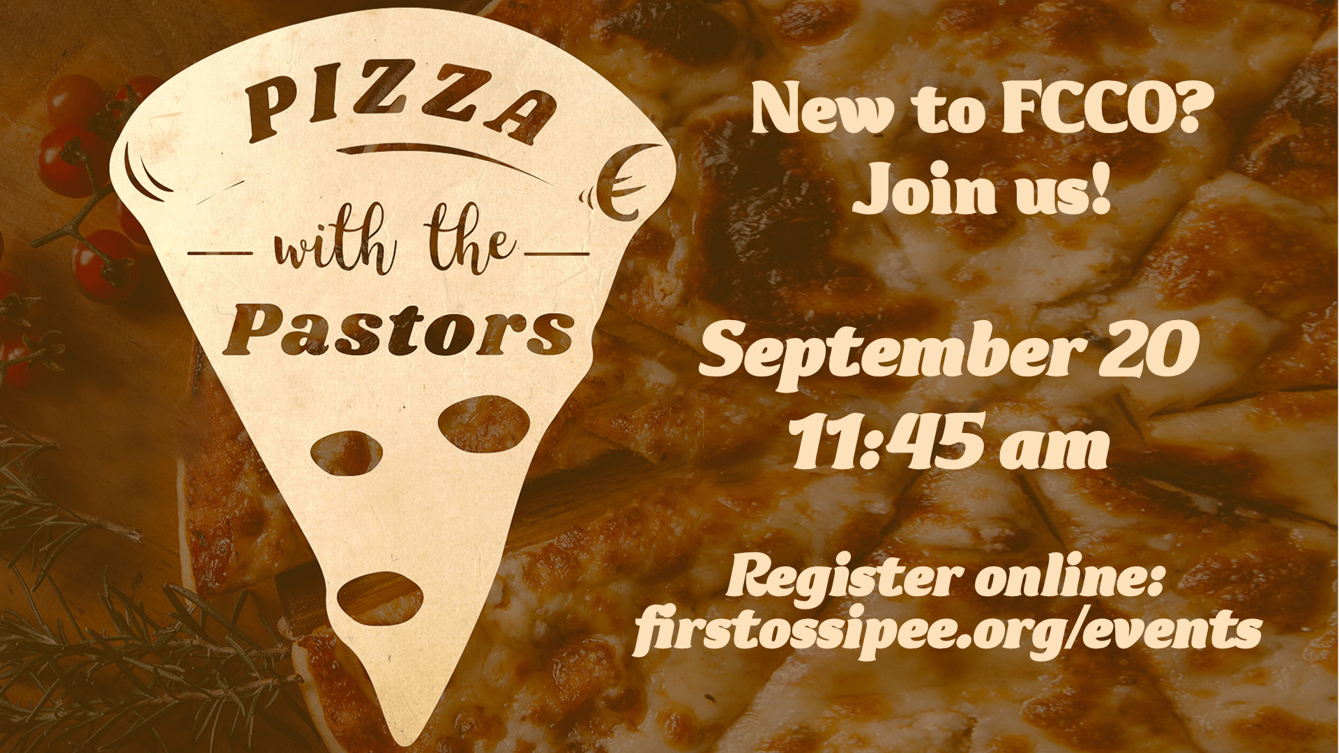 Pizza With The Pastors
