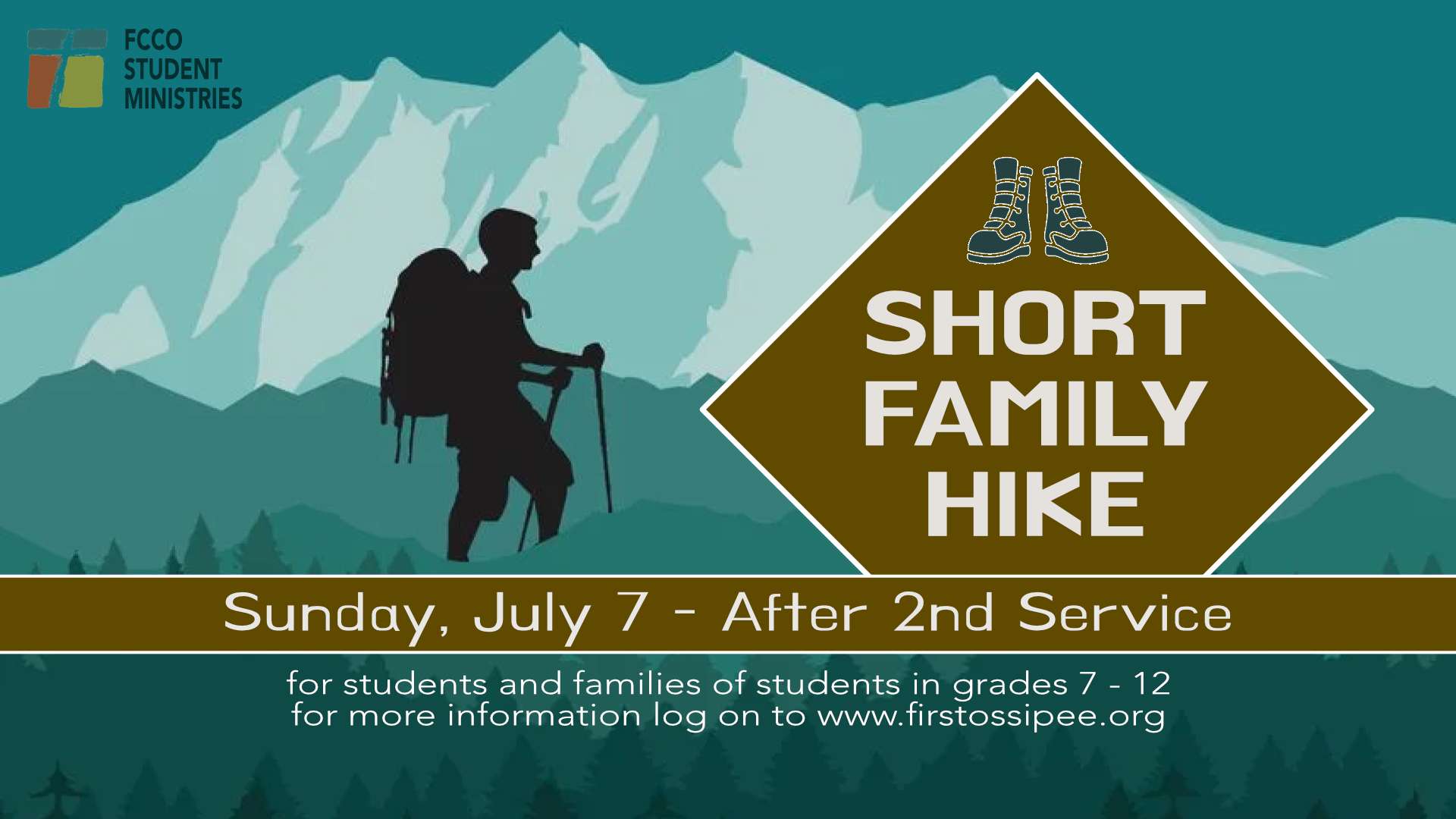 Student Ministries Family Hike
